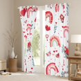 thumbnail image 4 of Feelyou Cartoon Love Heart Black Out Curtains for Kids, Cute Flower Rainbow Curtains Pack of 2 (42x63 Each), Valentine's Day Theme Bedroom Curtains, Curtains and Drapes Room Decor, 4 of 7