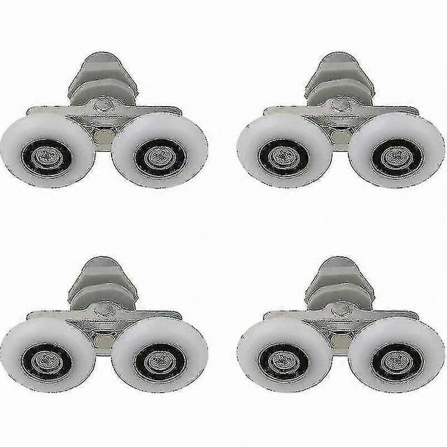 Sliding Rollers for Shower Doors, 23mm Replacement Parts, 4-Pack, Bathroom Door Accessories