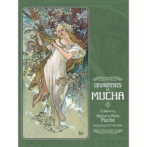 Dover Fine Art, History of Art Drawings of Mucha, (Paperback)