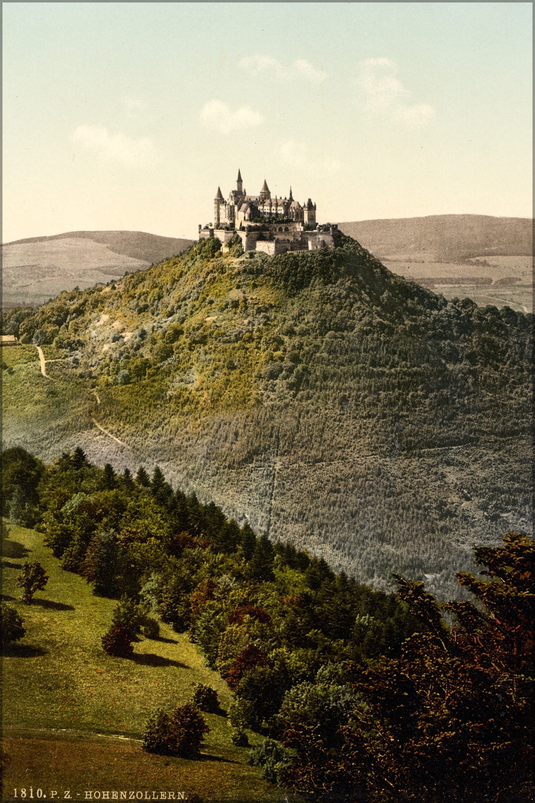 24"x36" Gallery Poster, Hohenzollern Castle, BadenWurttemberg, Germany 1890