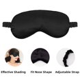 thumbnail image 5 of Paquete de 2 máscaras para dormir, máscara de ojos de satén suave y sedoso para mujeres y hombres, venda de sombreado eficaz para dormir con correa elástica, 5 of 5