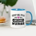 thumbnail image 3 of CafePress - Trust Me I'm An Awesome Nurse Mug - 11 oz Ceramic Mug - Novelty Coffee Tea Cup, 3 of 4