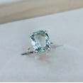 thumbnail image 3 of Natural Green Amethyst Ring, Cushion Cut Green Amethyst Ring, 925 Sterling Silver Ring, Amethyst Silver Ring, Hand Made Ring, Ring for gift, 3 of 3