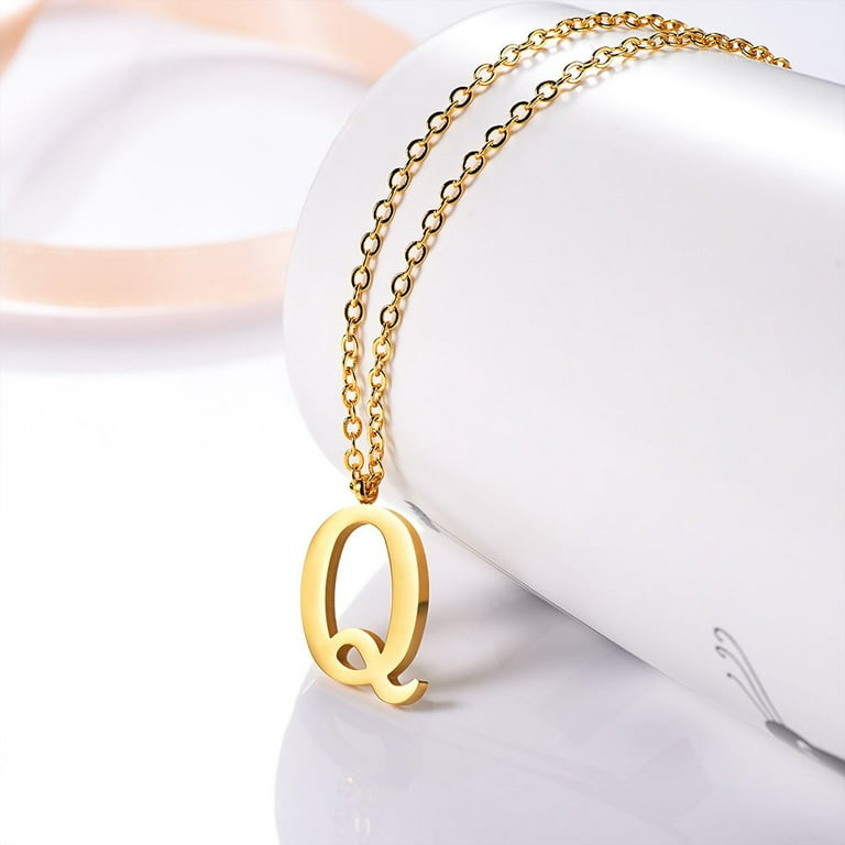 Gold My Script initials - Letter M Square Charm Braided Bracelet