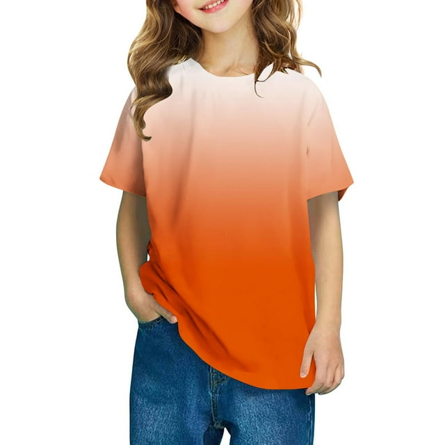 QTOCIO Chemises pour Tout-Petits, Vêtements pour Tout-Petits, Chemises pour Enfants T-Shirt Graphique à Manches Courtes Col Rond pour Filles et Garçons de 3 à 14 Ans T-Shirt Tee