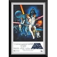thumbnail image 1 of Star Wars Episode IV A New Hope Vertical Blasters Framed Poster Print Wall Art Collectible (33.5" x 23.5"), 1 of 5