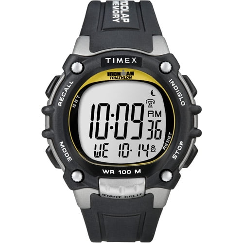 Timex Men's Ironman Classic 100 Full-Size Watch, Black Resin Strap by Timex