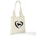 thumbnail image 6 of CafePress - Pembroke Heart Tote Bag - Unisex Canvas Tote Bag, Beige, 1-Piece, 6 of 6