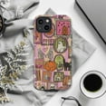 thumbnail image 5 of Spooky Season Collage Phone Case for iPhone 16 15 14 13 12 11 Pro Max Mini Plus – Cute Halloween Ghost, Pumpkin, Skeleton & Pastel Goth Design for Halloween Phone Cover, 5 of 6