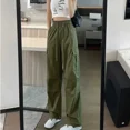 thumbnail image 5 of Pantalones holgados de pierna recta para mujer, pantalones holgados para mujer, tendencias 2025, pantalones estéticos Y2k, ropa de calle G, moda coreana Harajuku de los años 90, 5 of 5
