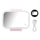 thumbnail image 2 of Espejo liderado para para visera solar, espejo de maquillaje para visera solar para coche, luces led envolventes, enchufe de tálil de pantalla y juega con clip trasero retrápil, 2 of 7
