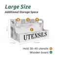 thumbnail image 2 of Soporte para utensilios de cocina Suli extra grande de madera blanca, 2 of 8