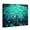 A, variant on XaaKee Canvas Art Prints Glowing Teal Leaves Textured Tree Art Vibrant Landscape Wall Art Inner Framed 18*12Inch