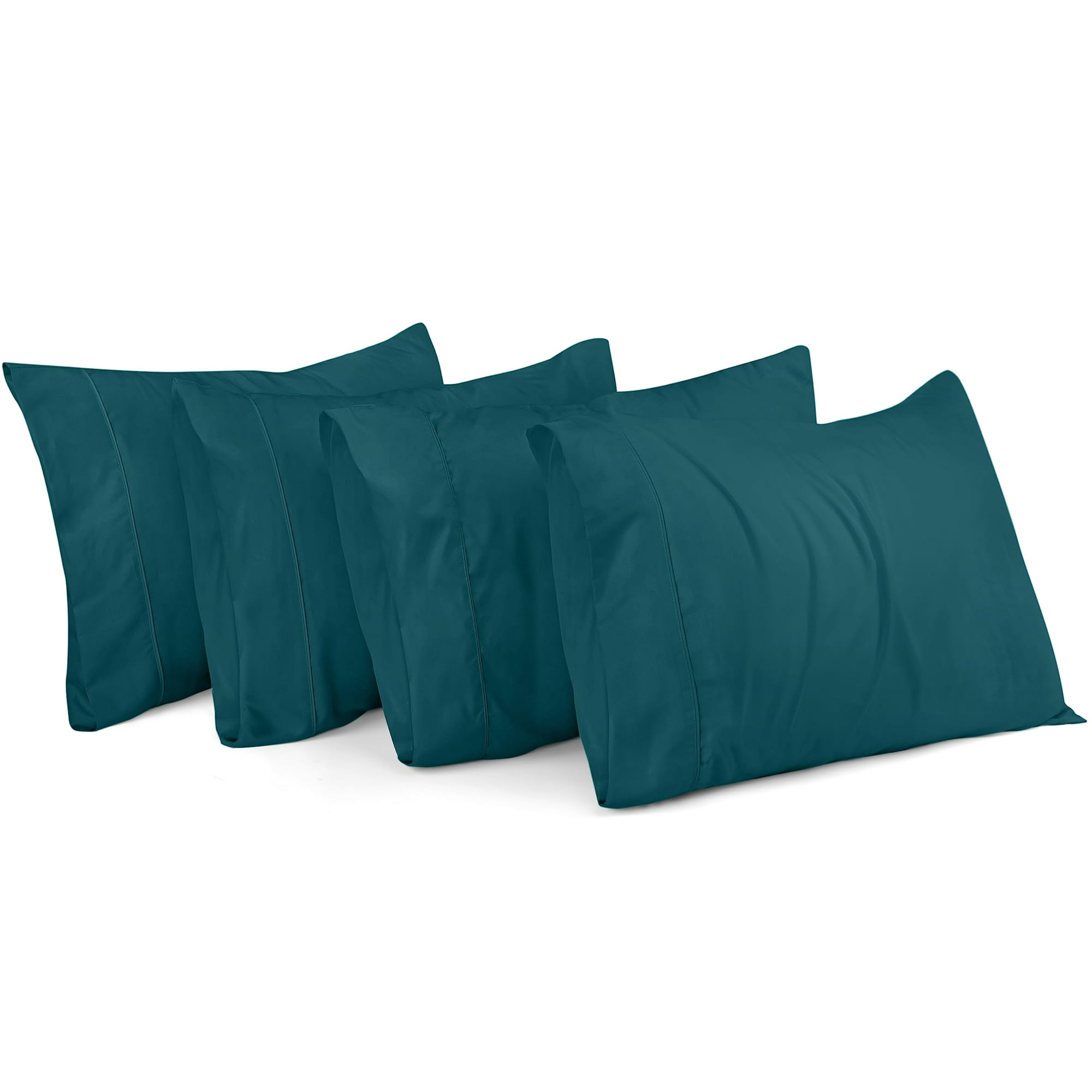 Utopia Bedding Queen Pillowcases 4 Pack Envelope Closure Soft Brushed Microfiber Fabric Shrinkage and Fade Resistant Pillow Covers Queen Size