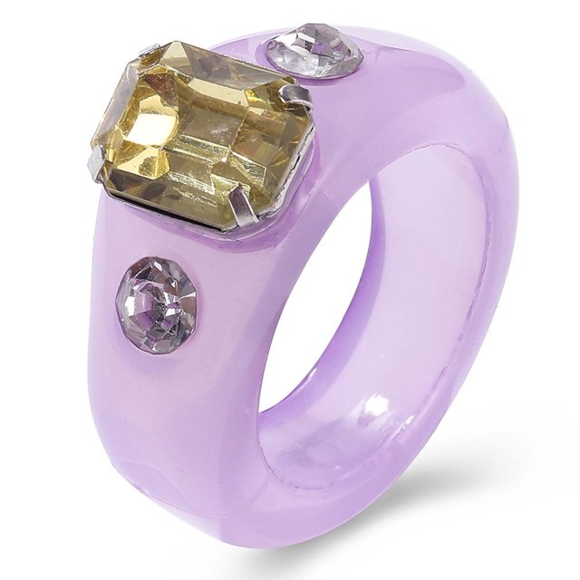 Anillos lindos de resina acrílica Anillos transparentes coloridos para nudillos de verano Wmkox8yii fajkfhkj1717