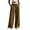Coffee, variant on cocolona Womens Casual Patchwork Dress Pants Elastic Waist Straight Wide Leg Commute Yoga Pants with Pockets