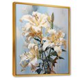 thumbnail image 2 of Designart "Blooming Lilies' Blossoms II" Lilies Floater Framed Canvas Art Print, 2 of 5