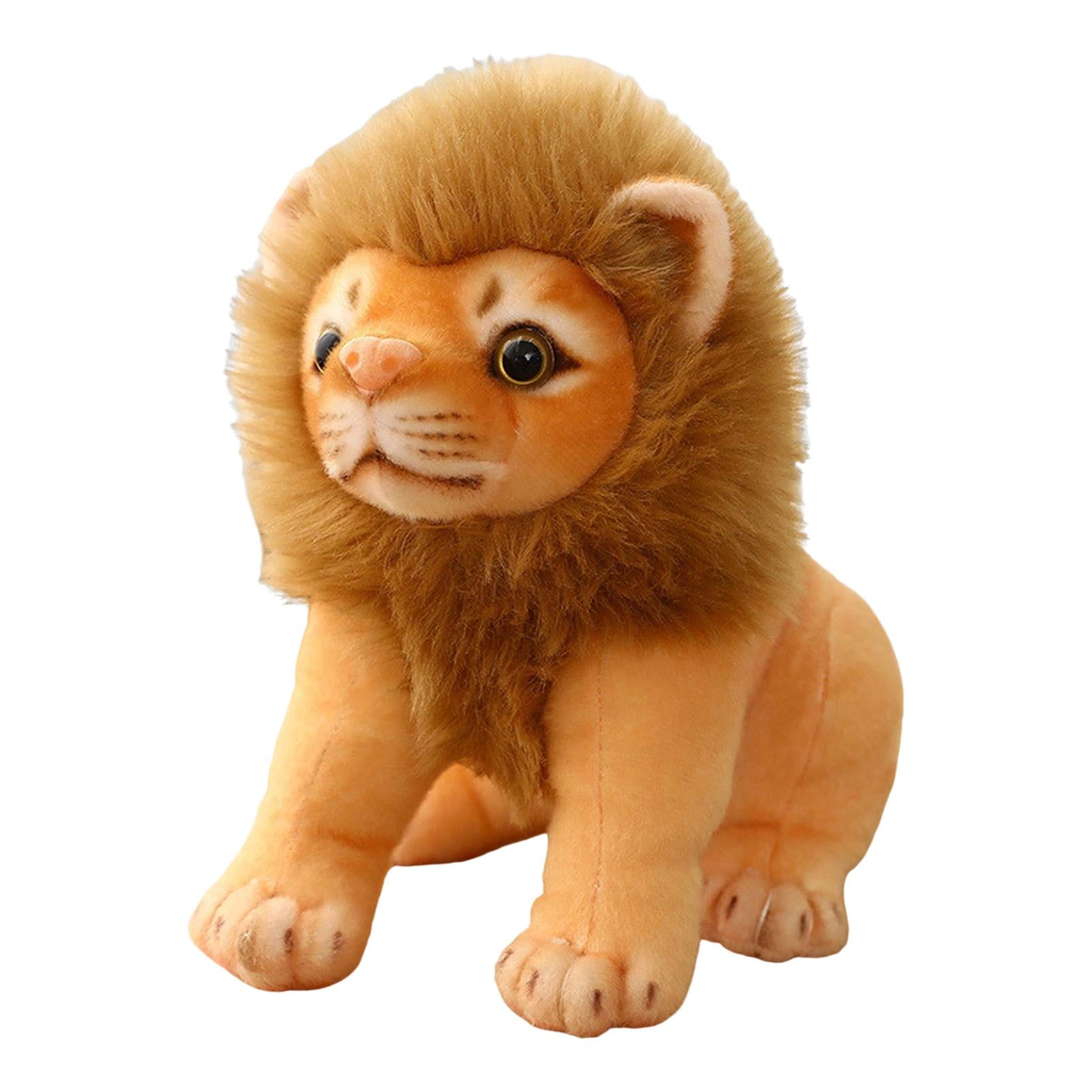 Animal Simulation Plush Stuffed Lion Toys Props Children Christmas