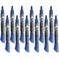 thumbnail image 1 of Rotuladores de borrado en seco Quartet EndurAglide con punta cincelada, color azul, paquete de 12, 1 of 7