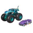 thumbnail image 1 of Hot Wheels Monster Trucks 1:64 scale Mega-Wrex 2-Pack Vehicles, 1 of 6