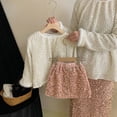 thumbnail image 4 of Sudaderas con capucha Primavera Ropa infantil coreana Otoño Nuevas niñas Dulce Sentido avanzado Tops de lentejuelas Falda versátil 2024, 4 of 5