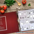 thumbnail image 5 of Meadowsweet Kitchens 115" x 115" 325" D-Ring Binder with 12 Tab Dividers & Labels, Burgundy, 5 of 9