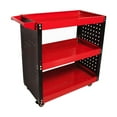 thumbnail image 3 of Carro de herramientas rodante Sunnimix 3 niveles Rojo carro de almacenamiento, 3 of 7