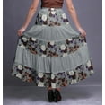 thumbnail image 4 of Bimba Printed SkirtsÂ&nbsp;ForÂ&nbsp;Women Long Length 5 Tier Cotton Skirt Boho Clothing, 4 of 5
