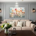 thumbnail image 2 of HFDF Poppies Floral Canvas Wall Art Colorful Flower Painting on Canvas Artwork for Living Room Bedroom Decor 48W x 32H 24x16inch Framed, 2 of 6