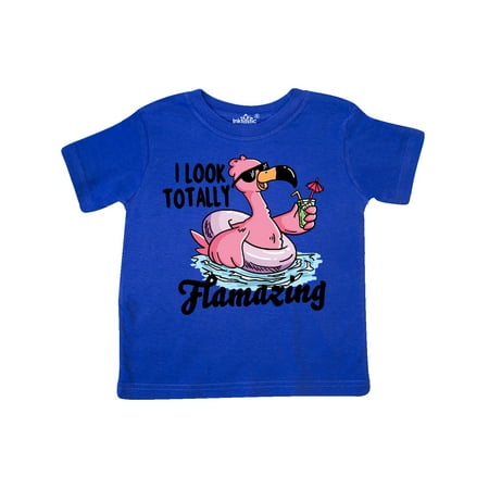 

Inktastic I Look Totally Flamazing with Flamingo in Sunglasses Gift Toddler Boy or Toddler Girl T-Shirt