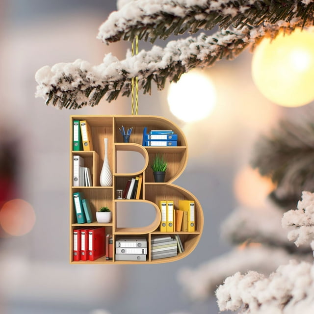 Nilvkv 26 Letters Christmas Tree Decoration Pendant Christmas Tree Ornaments Personalized DIY Christmas Ornaments Christmas Decoration Xmas Tree Hanging Decor