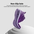 thumbnail image 4 of JOYFON Women Running Shoes Tennis Athletic Sneakers Air Cushioned Non Slip Lightweight Walking Shoes WhitePurple Size 6.5, 4 of 7