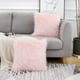 thumbnail image 4 of Juego de 2 fundas decorativas para almohadas, nueva serie de lujo, fundas de cojín mullidas de piel sintética de estilo merino, funda de cojín cuadrada difusa JFHHH pequeña, 4 of 5