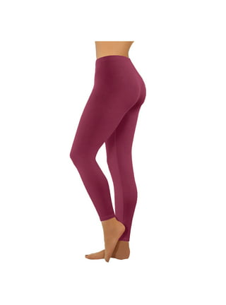Women's Solid Color Sports Leggings Non See Through High Waisted Tummy  Control Tights Yoga Pants