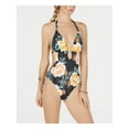 thumbnail image 3 of Bar III One-Piece Swimsuit Floral Stripe Printed Large New, 3 of 4
