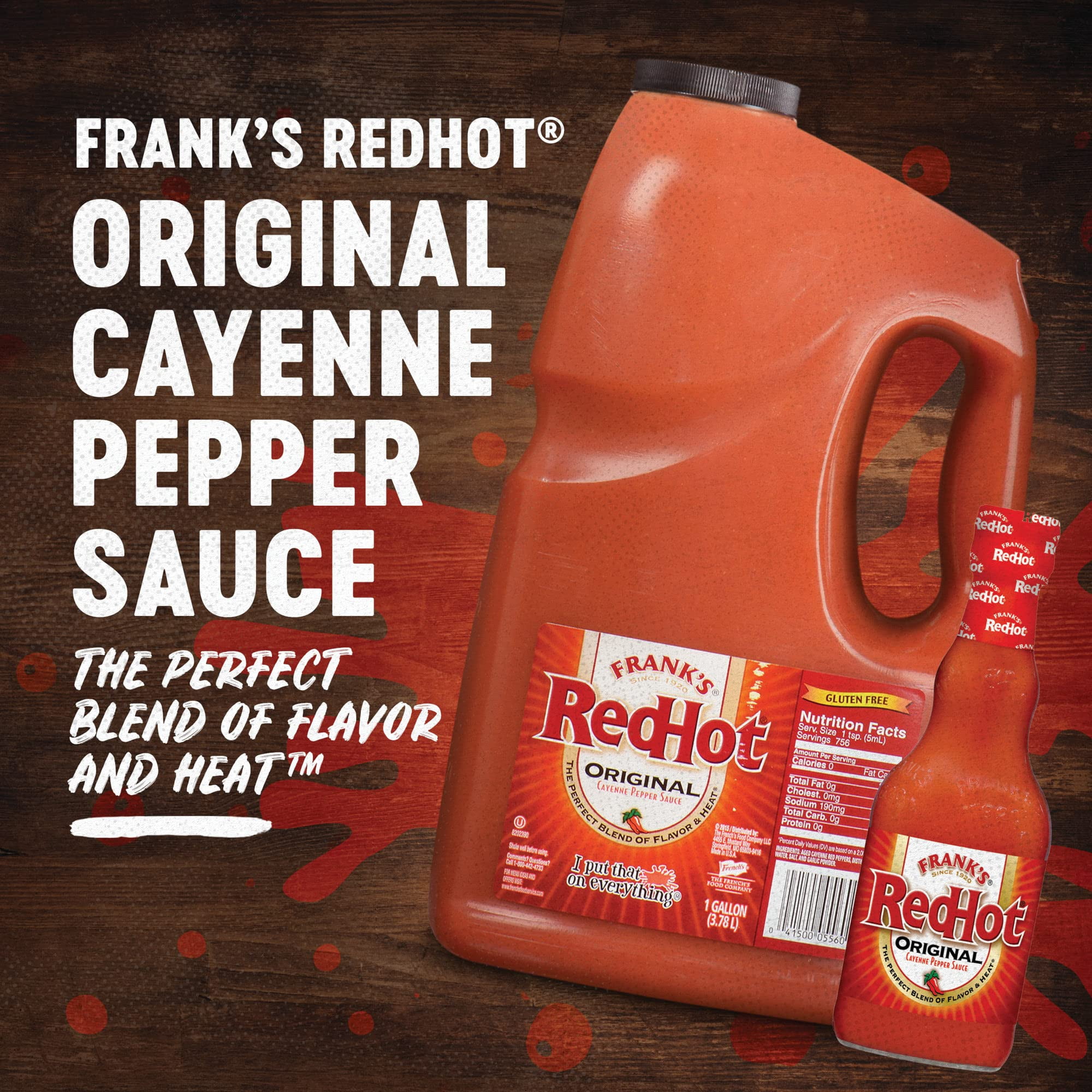 Frank's RedHot Original Hot Sauce, 23 fl oz (Pack of 18)