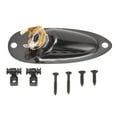 thumbnail image 2 of Metal Boat Style Guitar Input Jack With String Fixators, 6.35mm Jack, For Electric Guitars, 2 of 8
