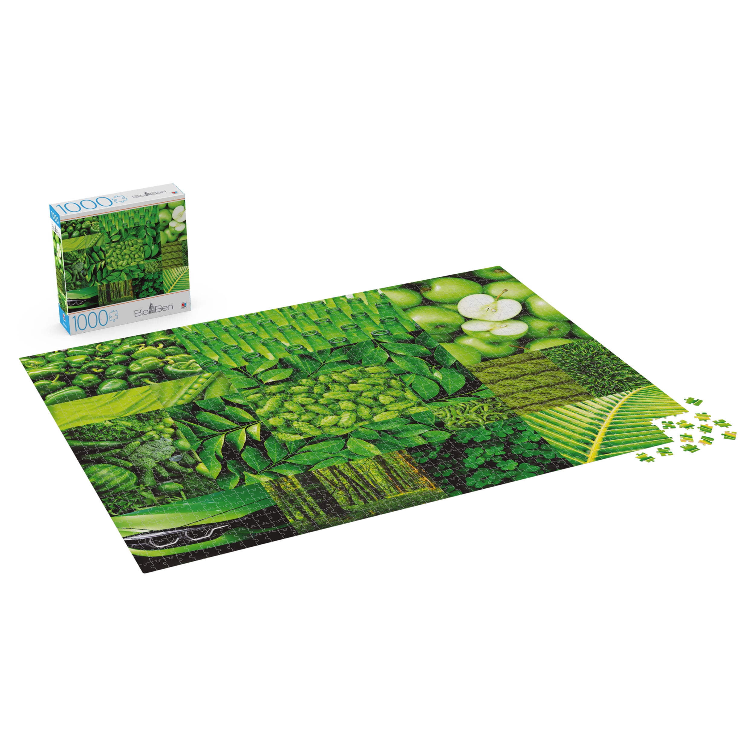 1000-Piece Big Ben Jigsaw Puzzle, Greens - Walmart.com