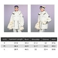thumbnail image 5 of Women's Winter Workwear Parka Down Jacket - Goose Down Filled, Removable Hood, Warm Fashion Outerwear for Office & Daily, 5 of 7
