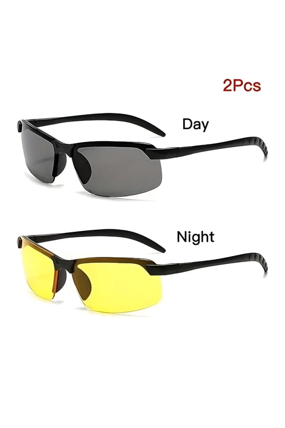 2026 New Anti-Glare Driving Night Vision Glasses for Men Polarized Sunglasses Yellow Lens Eyeglasses Man Driver Goggles for Night Driving, Road Trips, Outdoor Activities, Sports, Cycling, Fishing
