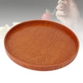 thumbnail image 1 of Plateau de Service en Bois Rond Plateau en Bois Plateau Rond Planche à Collation pour Centre de Table de Café Décoration Maison Ferme Moderne, 1 of 7