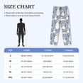 thumbnail image 4 of Kdxio Happy Snowmen Snowfall Print Men's Sleep Pajama Pant Lounge Pants with Pockets-Medium, 4 of 6