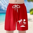 thumbnail image 2 of Shorts for Boys Child Girls Stylish Casual Printing Drawstring Summer Holiday Beach Outdoor Active Shorts Size 8 Y-9 Y, 2 of 7