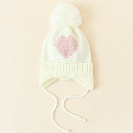

Unisex Children s Winter Love Pattern Fashion Cap Knitting Pullover Hat Protect Ears Warm Hat