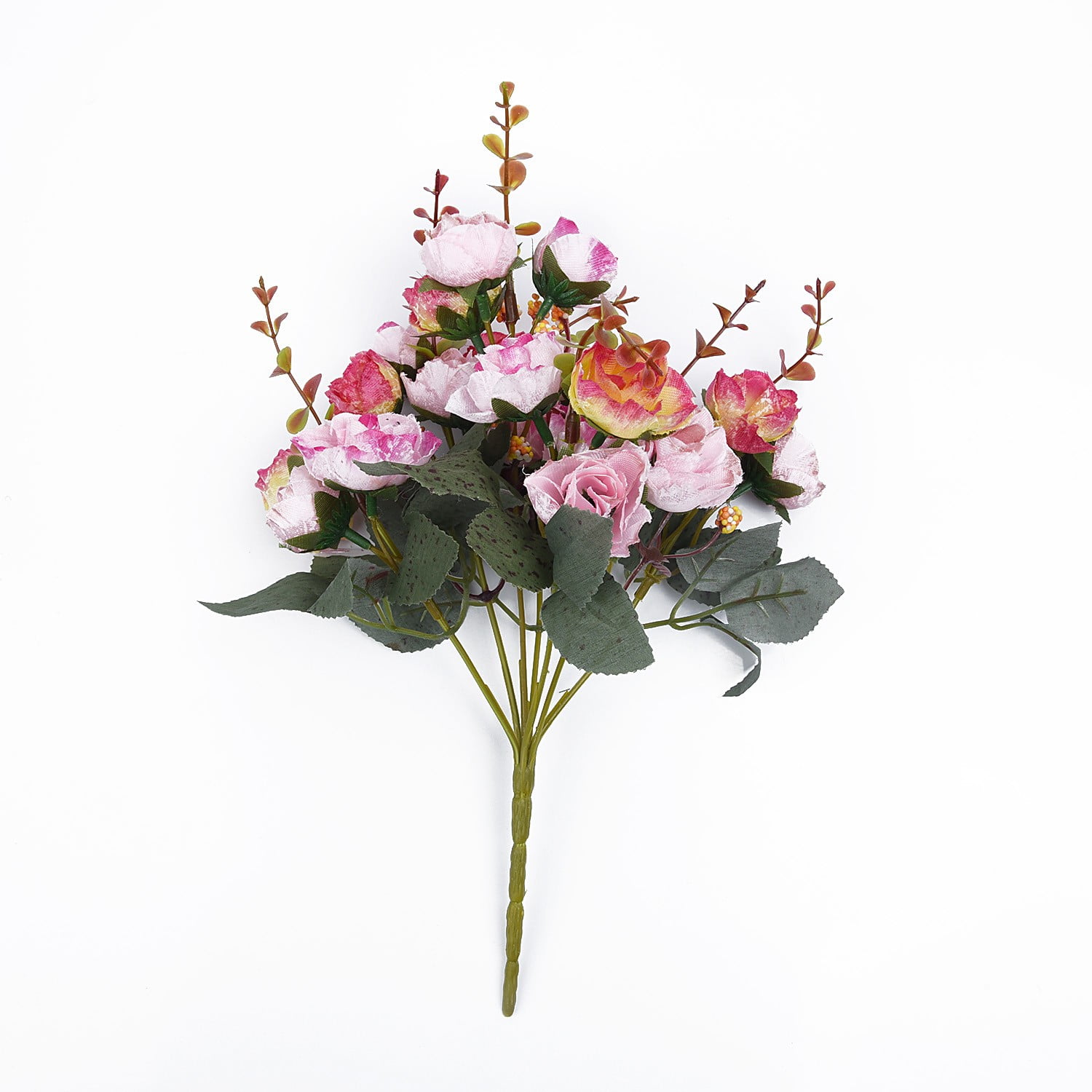 21Head Artificial Silk Rose Flower Floral Bouquet Fake Leaves Wedding Home Decor 