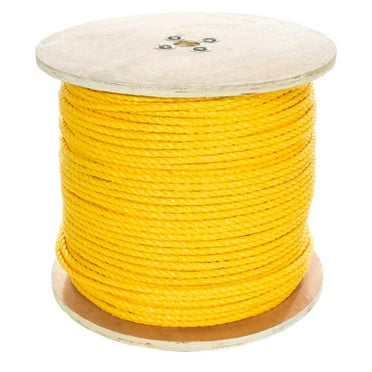GOLBERG 5/16 in x 50 ft Yellow Polypropylene Twisted Rope