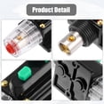 thumbnail image 5 of Unique Bargains 2 Pcs DC 12V- 48V 10Amp Car Circuit Breaker with Manual Reset Inline Fuse Holder Protector Black Green, 5 of 7
