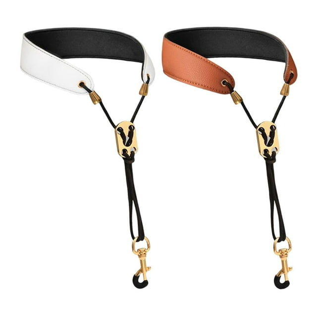 2 correas de hombro de saxofón acolchadas cómodas para de saxofón soprano perfke Correa para el cuello de saxofón