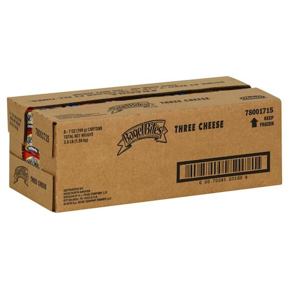 Bagel Bites Three Cheese Pizza Snack, 7 Ounce -- 8 per case