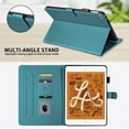 thumbnail image 4 of Allytechgroup for 7.9 inch Apple iPad Mini 5th/4th/3rd/2nd/1st Gen Case with Pencil Holder, Multi-Angle Viewing Stand, Elegant PU Leather Card Pockets Kickstand Cover, Auto Sleep/Wake Case, Darkgreen, 4 of 8